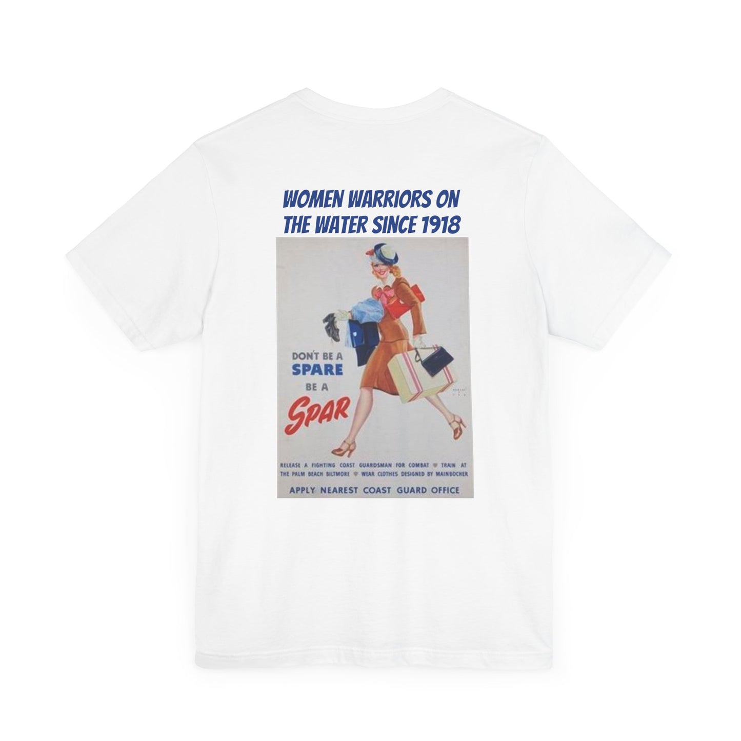 Unisex Jersey Short Sleeve Tee with RETRO Coast Guard Ad