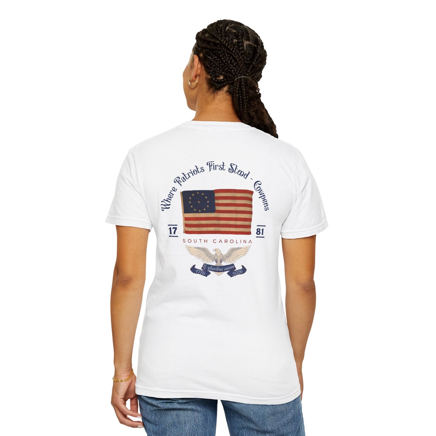 Vintage Patriot Unisex T-shirt - The Battle of Cowpens 250 Years Celebratory Design