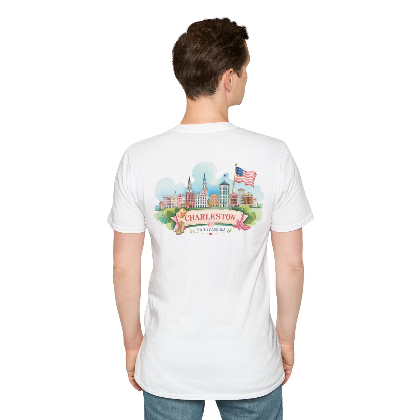 Charleston Souvenir T-Shirt, Unisex Tee for Travel Lovers and those at HQ!