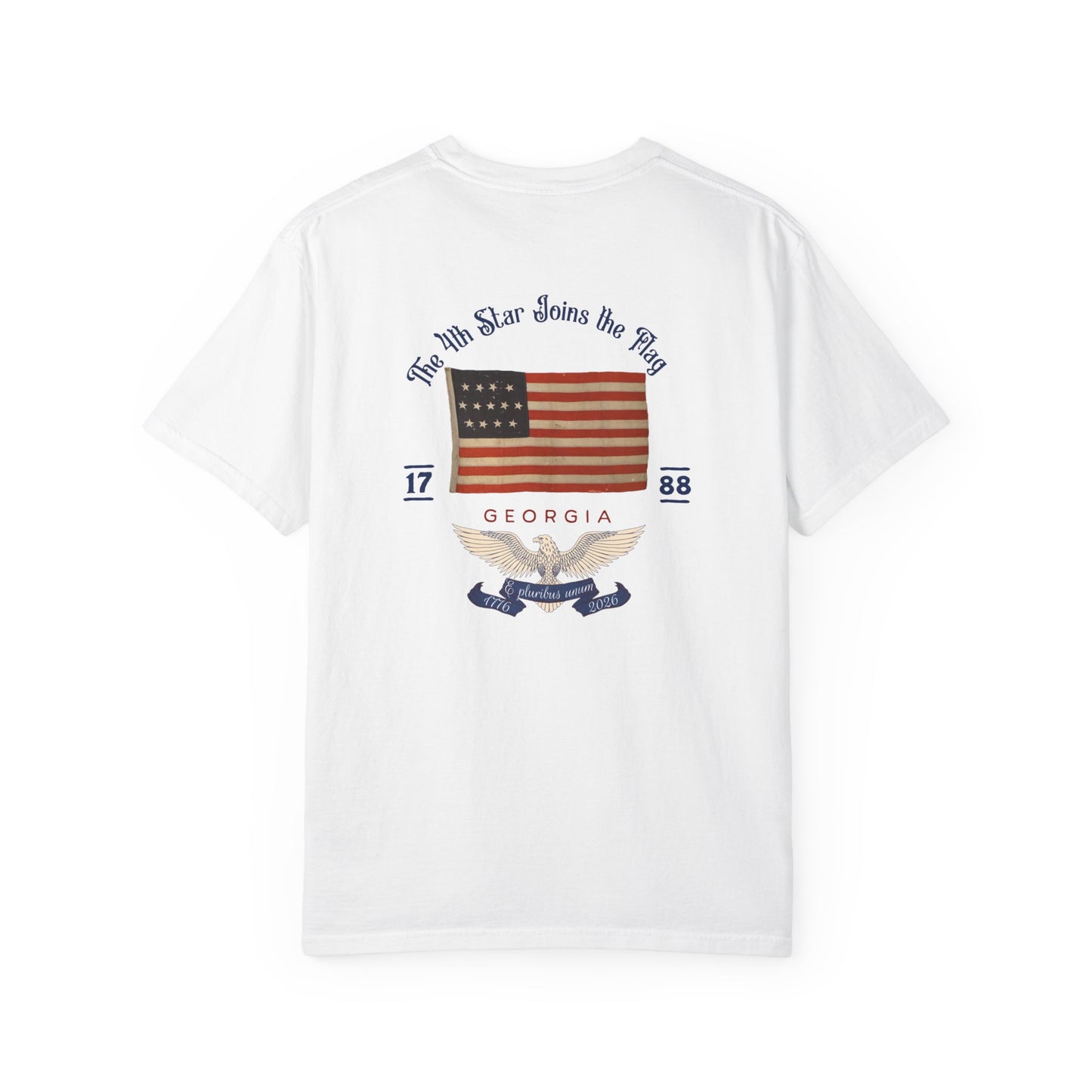 Vintage Georgia American Flag Unisex T-shirt - 250th Anniversary State Celebration