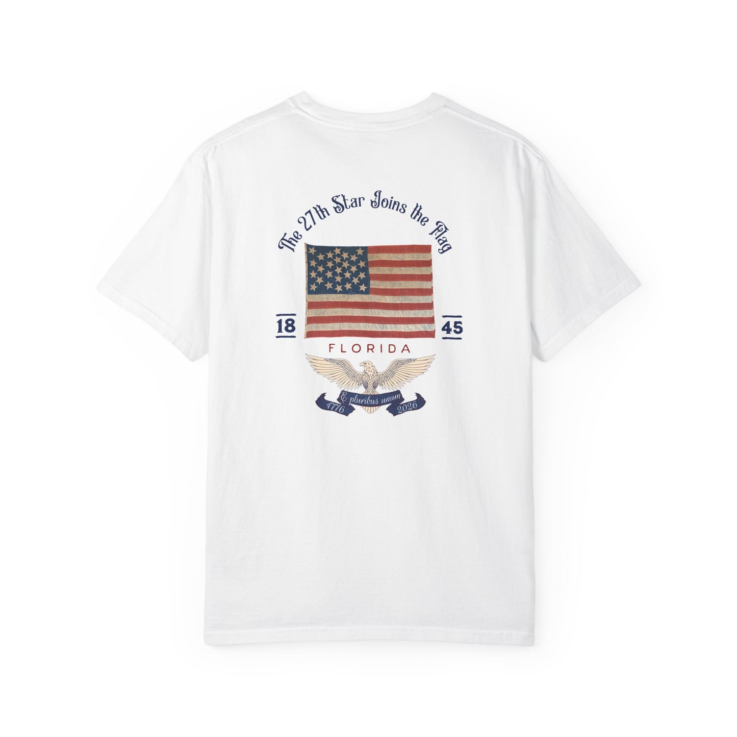 Vintage US Flag 27 Stars Florida Unisex T-shirt - 250th Anniversary Capsule Collection
