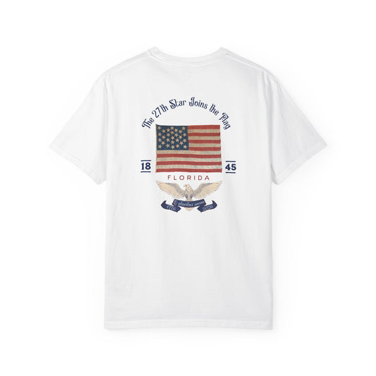 Vintage US Flag 27 Stars Florida Unisex T-shirt - 250th Anniversary Capsule Collection