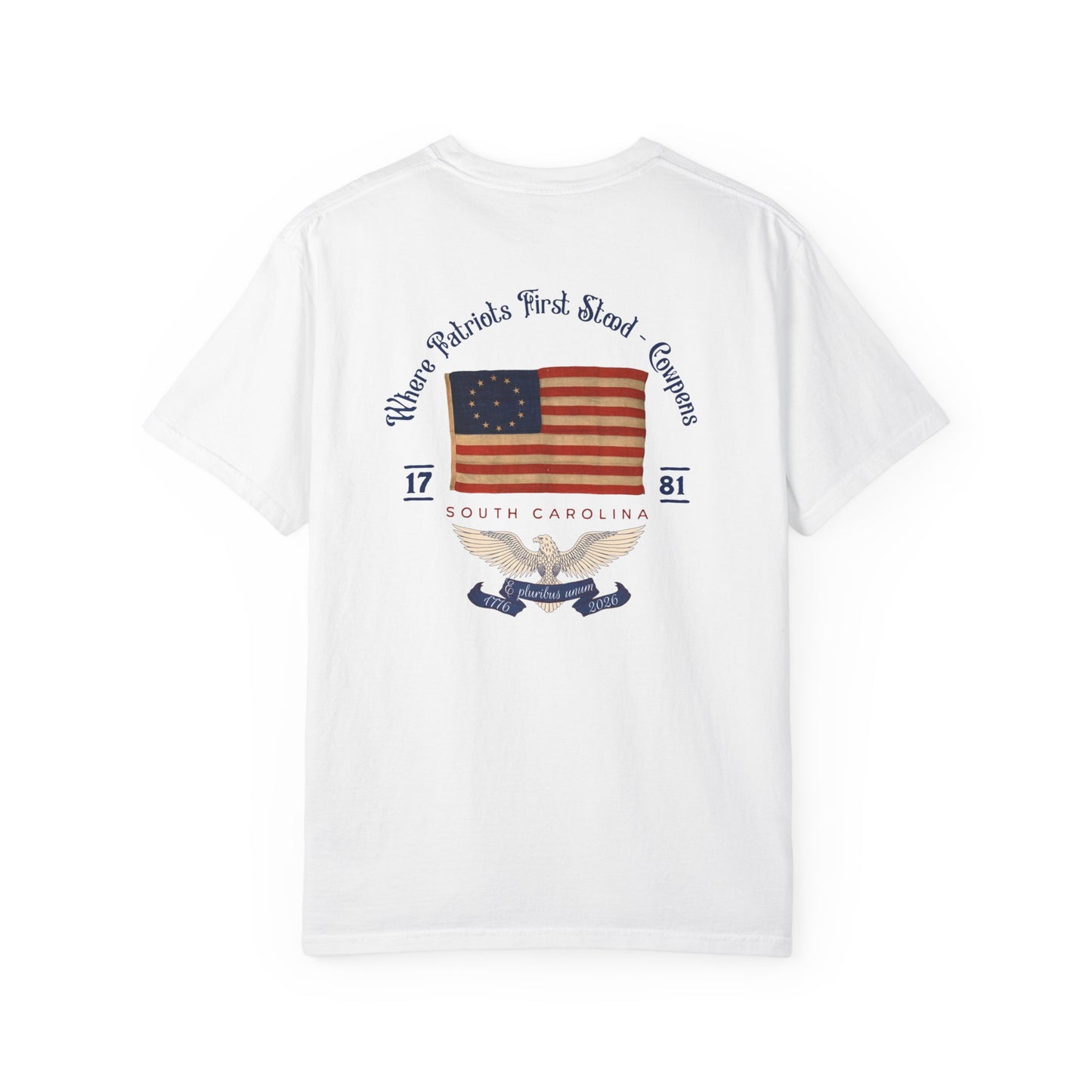 Vintage Patriot Unisex T-shirt - The Battle of Cowpens 250 Years Celebratory Design